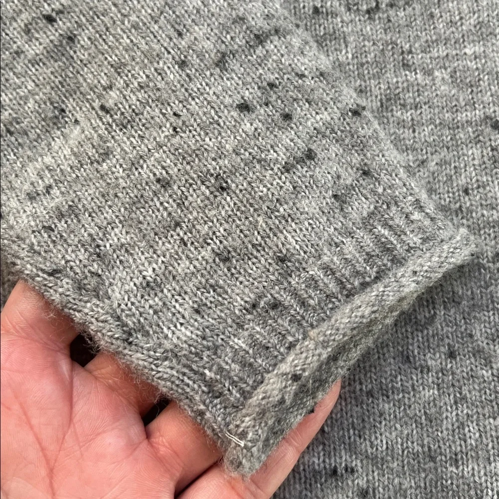 MADEWELL Donegal Whitworth Textured Graphite Mockneck Sweater Women's Size Small - Picture 10 of 12